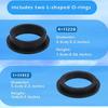 Pool Filter Parts 12-Piece Sand Filter Pump O-Rings Pool Sand Filter Seal Gasket Parts Pool Filter Pump Repair Air