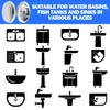 38mm Ersatz Waschbecken Ablaufstopfen-Kappe Easy Pop-Up Click Clack Chrom