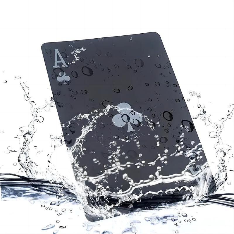 Black Gold Playing Card Poker Game Deck Blue Silver Poker Suit Plastic Magic Water Repellent Deck of Card Magic Water Gift Collection