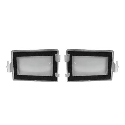 Rear License Plate Lamp Cover Precise Fit High Brightness IP67 Waterproof Polycarbonate Housing 68020954AB 68020955AB