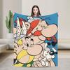 Warm Soft Blanket Camping Asterix And Obelix Throw Blanket  Flannel Bedspread For Bedroom Pattern Sofa Bed Cover