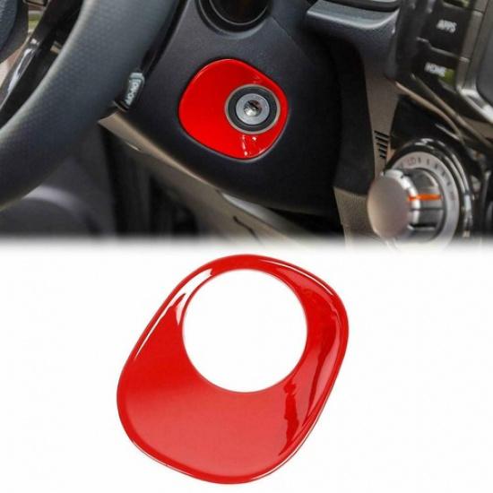 Red Engine Ignition Switch Button Cover Trim Bezel For 4runner 2010+ Accessories