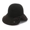 Korean Style Women's Trendy Large Brim Sun Hat with Bowknot - Foldable Bucket Hat for Vacation Travel