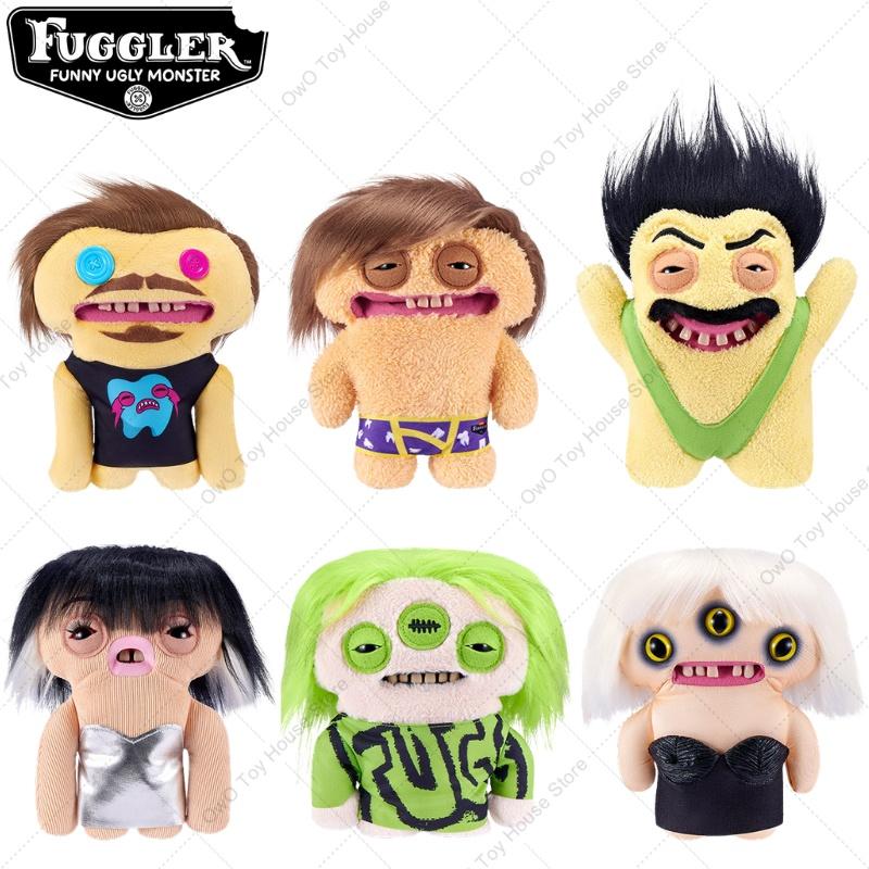 Favorite Toy Unisex Kids Original Fuggler Funny Ugly Teeth Monsters Plush Toys Fugglers Fuggstars Series 1&2 Stuffed Peluche Dolls Birthdays Gift Kids