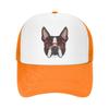 Denim-Kappe, Boston Terrier-Hund, Baseball-Dad-Cap, klassisch gewaschen, 100 % Baumwolle, verstellbar, lässig, Sport, für Unisex, Damen, Mütze