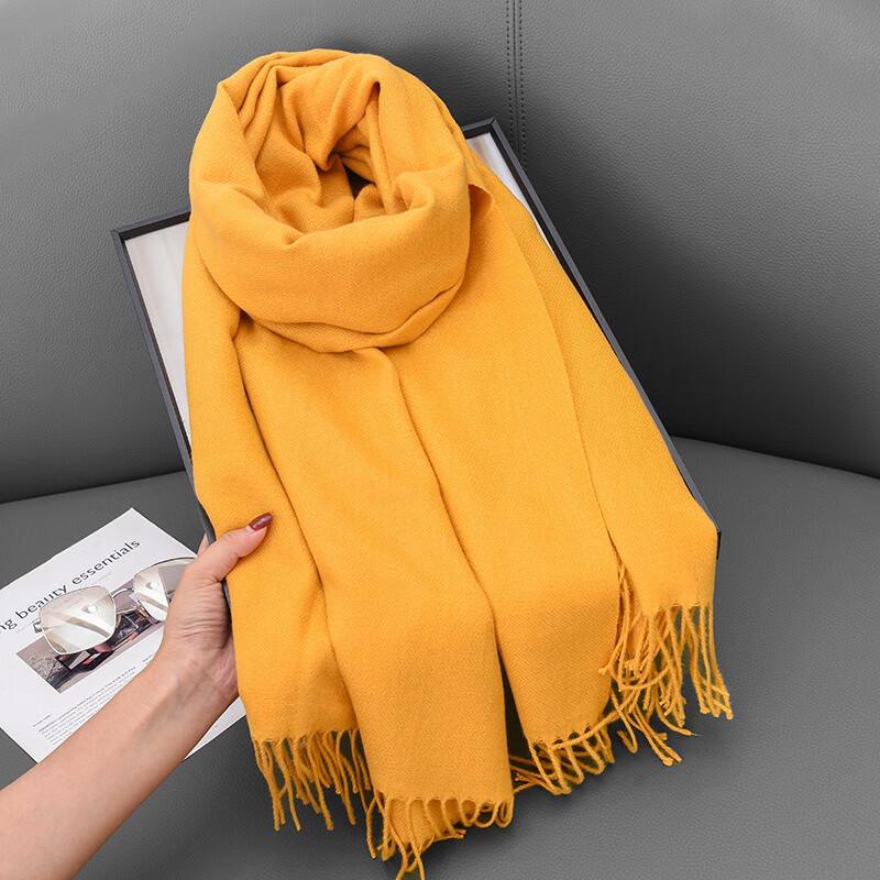 Fumede Thick Warm Faux Cashmere Scarf