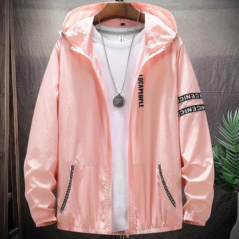 Chaquetas Tallas Grandes 9XL para Hombre Verano Finas con Capucha Cortavientos Chaquetas Ligeras Hombre Talla Grande 7XL 8XL Chaquetas