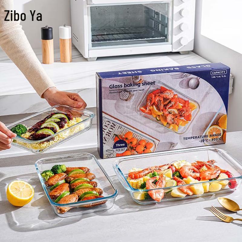 Zepoya Borosilicate Glass Bakeware Set