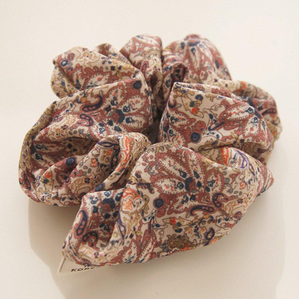 Jlauren Antique Silky Fabric Gopchang Scrunchie H01281