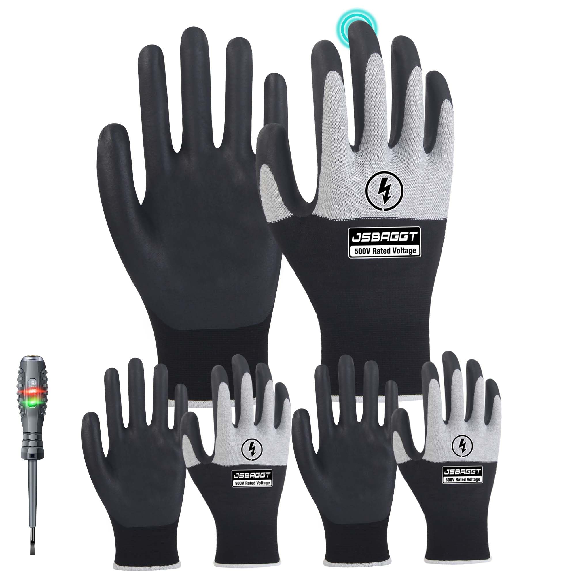 

500 В Резина для электриков и других Высоковольтная и Пламястойкая Подходит для DIY и и Прочная конструкция и Серый [JSBAGGT] Высоковольтная