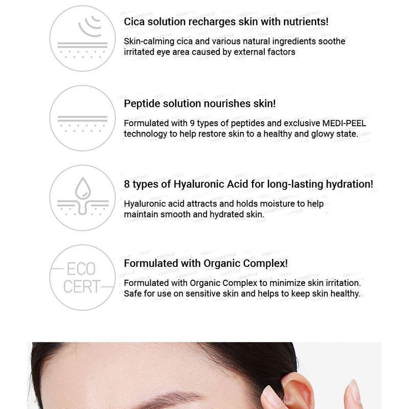 MEDIPEEL - Patchs Yeux Ampoule Hyaluron Cica Peptide 9 60 pièces