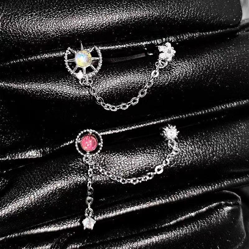 1PC/Set Trendy Pooch Paw Zircon Butterfly Ear Bone Studs; Luxe New Fashion Earring for Women Y2K Jewelry Present