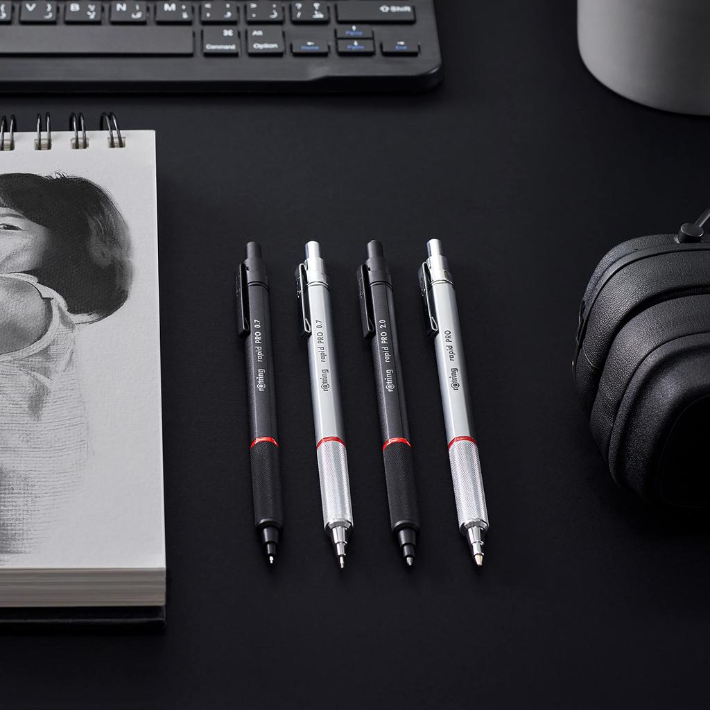 Rotring Rapid Pro Mechanical S0949350 Pencil, Black, 0.5mm,