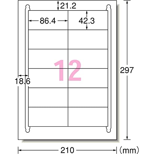A-One Label Sticker High Grade Type 12 Pages 100 Sheets 76212
