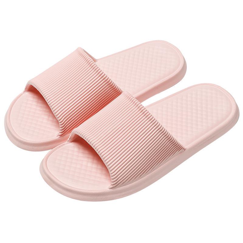 Lightweight Non-Slip Striped Summer Bathroom Slippers for Men & Women