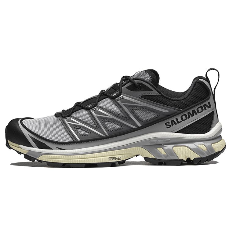 SALOMON XT-6 Retro Trendy Mesh Slip-Resistant Durable Lightweight Low-Top Running Shoes Unisex Sneaker Alloy-Gray 416722