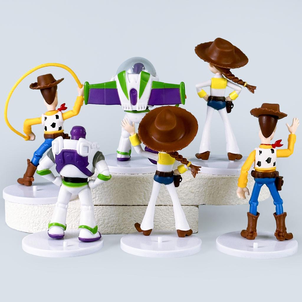 Toy Story Blind Box Figure Buzz Lightyear Astronaut Woody Jessie Anime Model Cake Topper