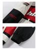 Unisex retro závodní vyšívaná bunda - Americký a evropský pouliční styl, design pro motorkáře a baseball pro podzim/zimu