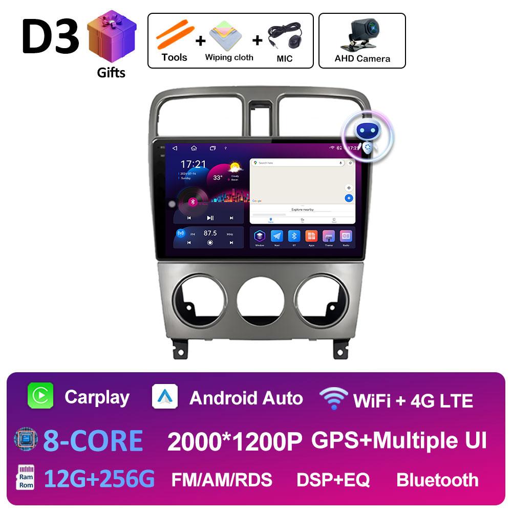 For Subaru Forester SG 2002 2001 2002 2003 - 2008 Wireless Carplay Android Auto Car Multimedia Video Player DSP Stereo Head Unit