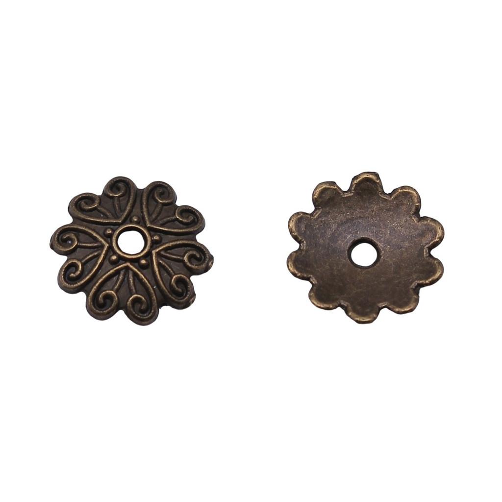Flower Bead Cap Spacer Findings Ornate Covers For DIY Jewelry Making Materials