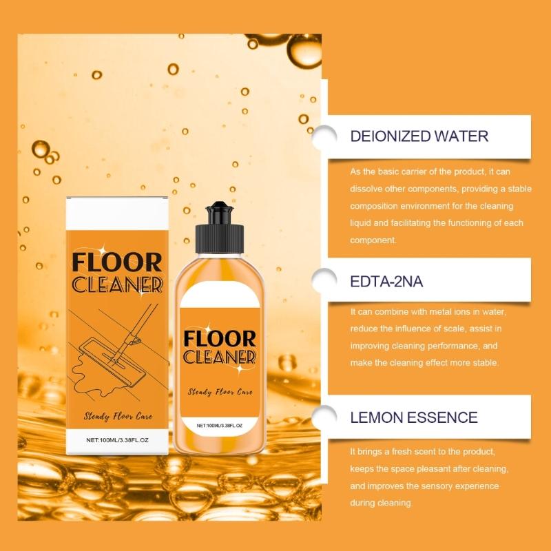 Household Floor Cleaning Liquid Safe For Tiles Hard and Wood Floor Cleaner Scented and Fast Drying Formula