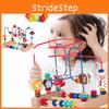 Intelligenz-Spielzeug aus Holz für Babys und Kleinkinder, fördert Gehirn und Körperkoordination durch Perlen auffädeln, 78 Zeichen