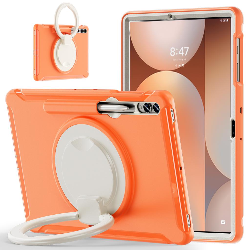 For Samsung Tab Case S9 S8 S7 Plus S10 FE S6 A9 A8 S7fe A7 Lite Handle Kickstand Shockproof Stand Hard Tablet Cases Cover Funda