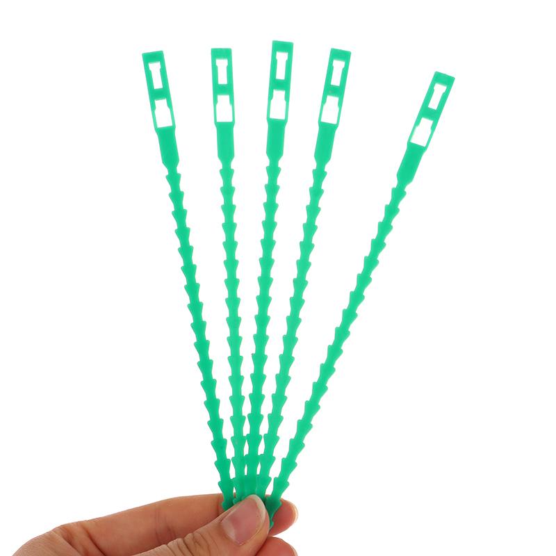 Reusable Garden Cable Ties Plant Vine Tree Shrubs Support Fastener Locking Nylon Adjustable Zipper Cables Ties Organizer Tools