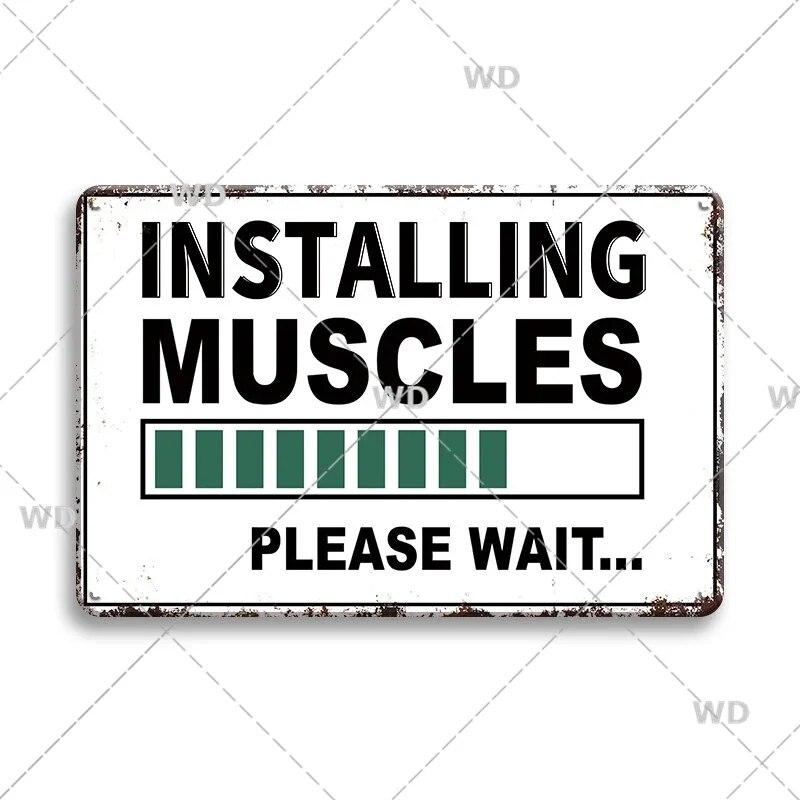 Retro Funny Sentence Tin Sign Decorative Vintage Plaque Metal Sign Decor Metal Plate for Garage Man Cave Bar Pub Home Wall Decor