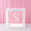 Letter A-   Transparent Gift Boxes Kid Birthday Baby  Decoration