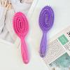 Candy Color Oval Hairbrush for Voluminous and Shiny Hair - Detangling Comb for All Hair Types