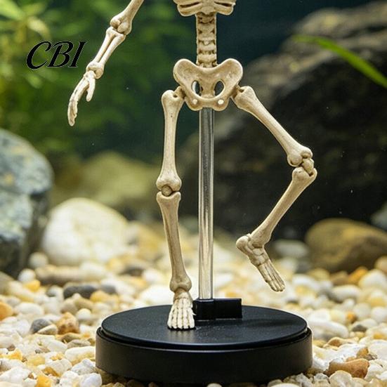 Decorazione per Acquario Festa di Halloween Scheletro Dinamico Decorazione Acquario, Ornamento Danzante Azionato ad Aria Accessorio, Paesaggio Subacqueo Spettrale per