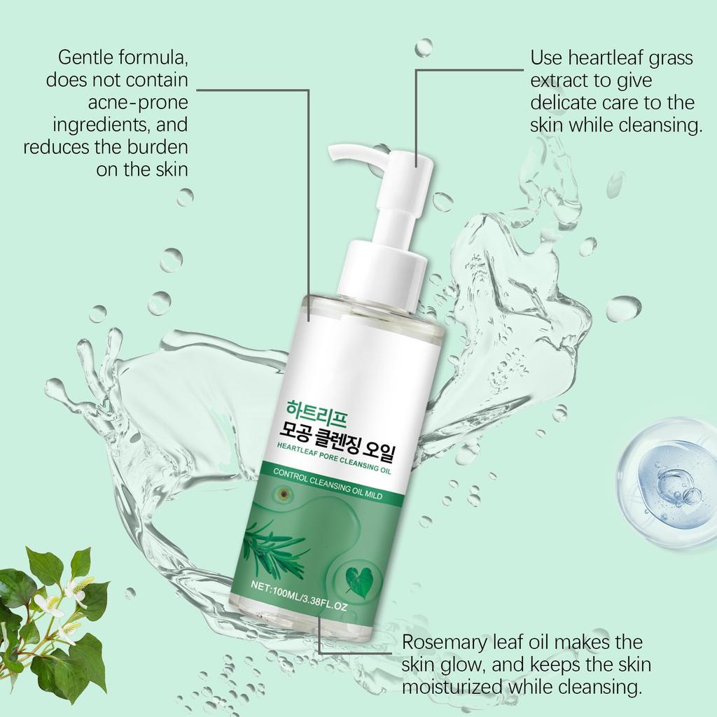 Cleansing Oil Deep Cleansing Non-greasy Facial Cleansing Oil Blackhead Melting Daily Makeup Removal 100ml