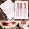 Cappuvini Lip Glaze Set: Bubble Gloss & Milk Tea Shades for Students
