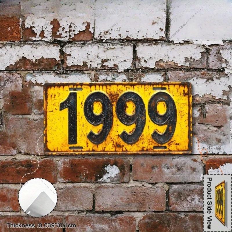 Motorcycle Souvenir License Plate, Metal Auto Wall Decor 15x30cm