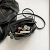 Street Style Crossbody Bag With Pu Material And Chain Stitching For Casual Wear