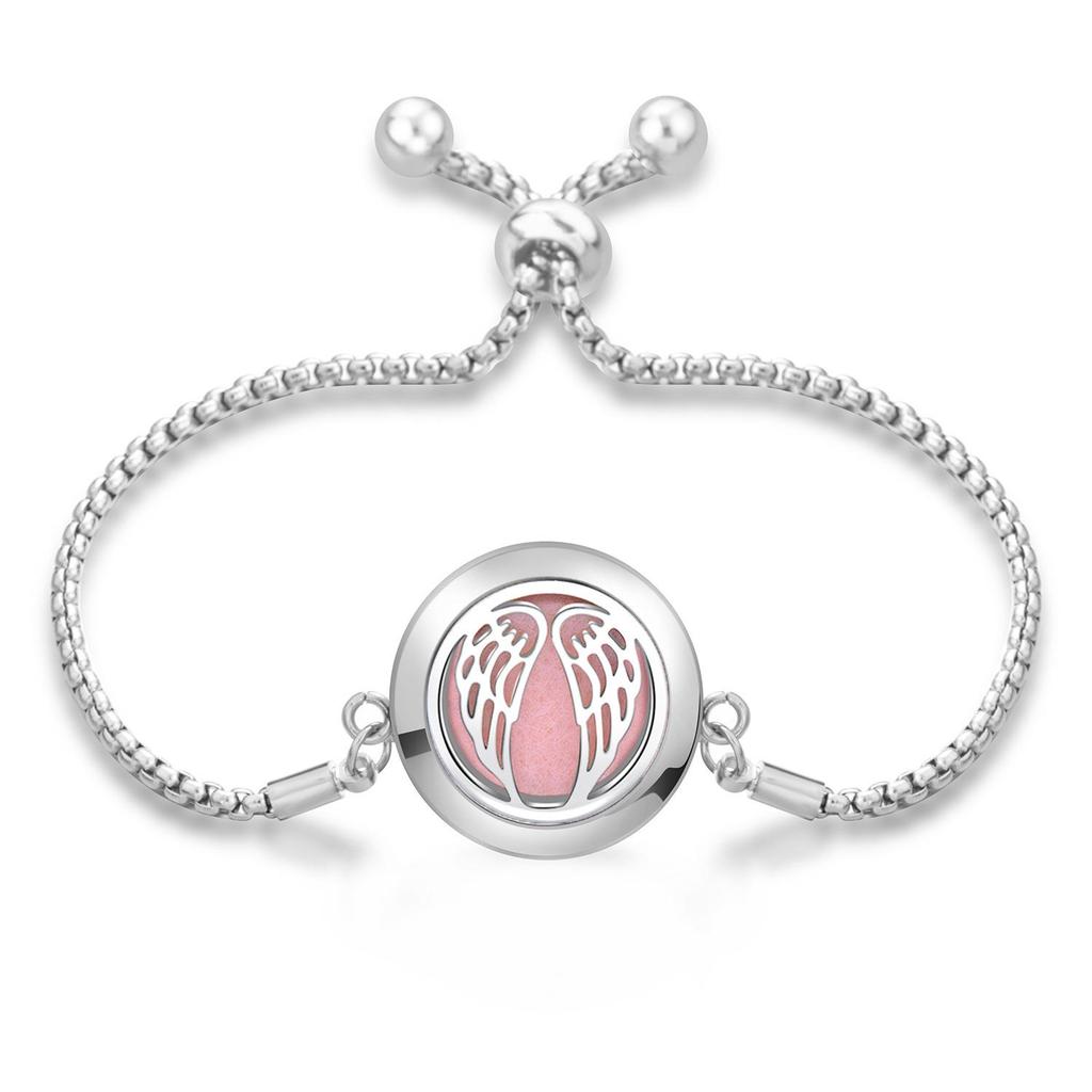 Women's Openable Titanium Steel Essential Oil Diffuser Bracelet