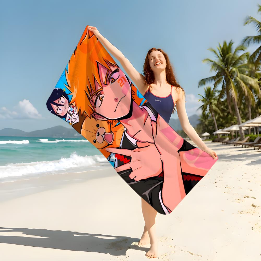 Anime B-Bleach Towel Beach Blanket Towel For Travel Gym Shower Luxury Lightweight Camping Pool hot