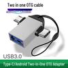 Android 3.0 Two-in-One OTG Adapter: Type-C To USB Multi-function Converter with Lanyard.