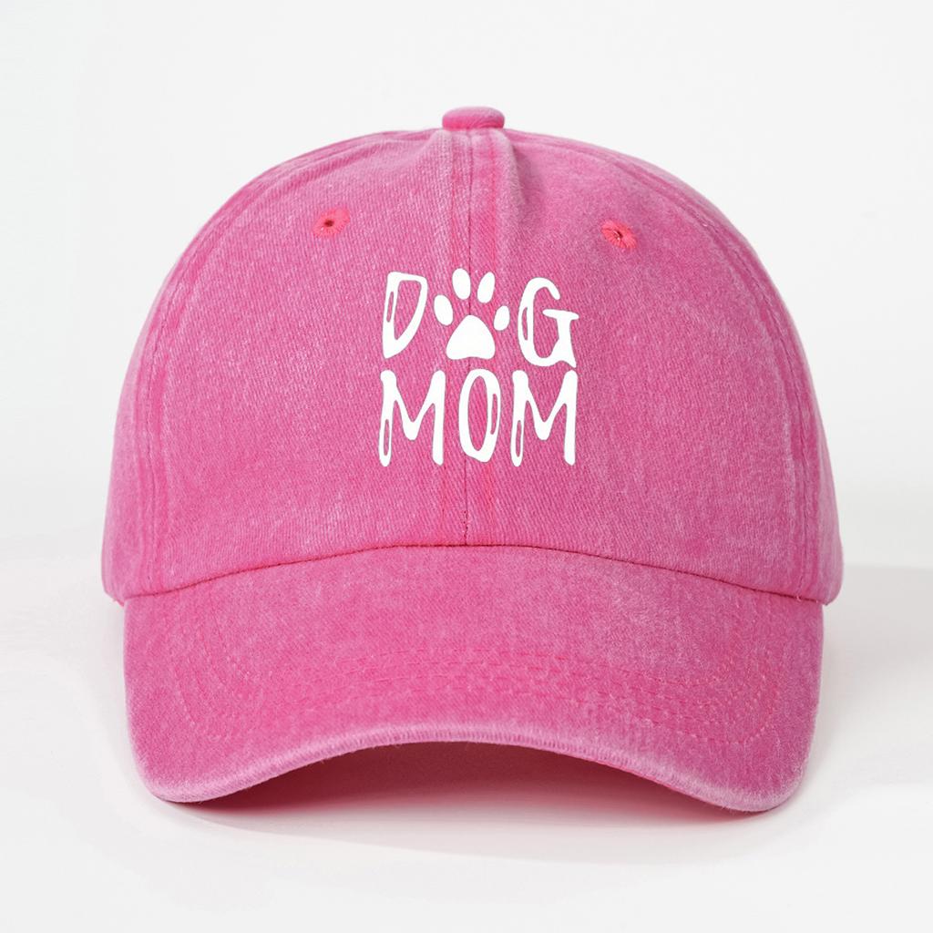 Dog Mom Printed Pattern Baseball Hat for Vintage Dog Lover's Hat Gift Multi Functional Sunscreen and Sunshade