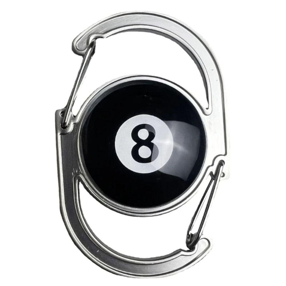 

Double Buckle Quick Release Carabiner Billiards Balck 8 Outdoor Sports Buckle Rock Climbing чёрный