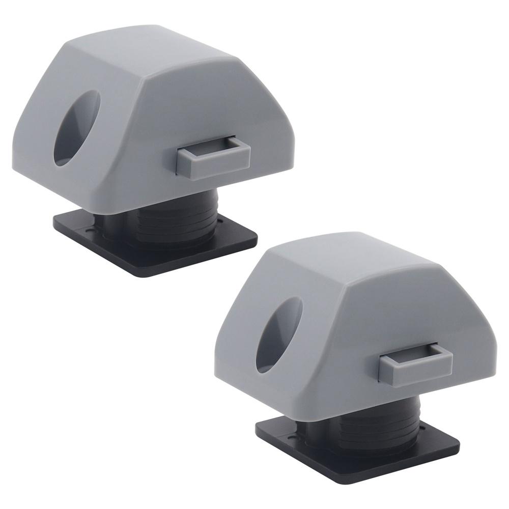 2Pcs Button Latch Knob Catch Lock For RV Caravan Drawer Cupboard Cabinet Door