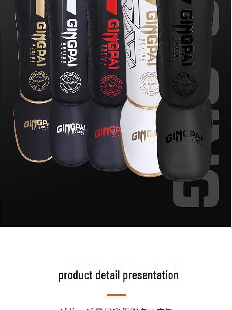 Adult & Child Martial Arts Shin & Foot Guards with Ankle Protection - Ideal for Boxing, Sanda, & Muay Thai Training