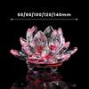 Lotusblumen-Dekor Kristall-Lotusblumen-Figur Mehrfarbiges Lotusblumen-Handwerk Hochzeitsdekoration