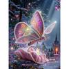 Pearl DIY Butterfly and Shell Art Kits 15.7x19.6inch Gem Art Pearl Painting Kits Without Frame for Adults Gift Idea Home Wall Decor