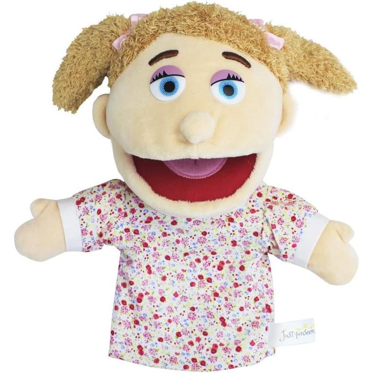 Puppet Doll Puppet Muppet Moving Mouth Puppet Show Solo Play Character Play House Theater Props Family Human Puppet Goods Book Keychain Girl Child