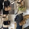 Pu Leather Tote Bag For Women With Splicing Design And Internal Pouch For Daily Commute