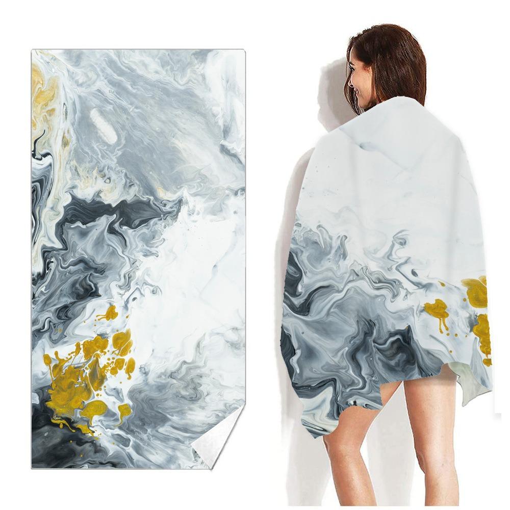 Tropisches Aloha Sommer Strandtuch Polyester Schnelltrocknend Sandfrei Schwimmbad Badehandtuch Für Damen Mädchen Pool Surfen Reise Urlaub
