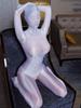 Cosplay Maid Leotard Oil Shiny Glossy Sexy Jumpsuits Women Full Cover Shapping Bodysuit Sheer See Through Elastic Tights