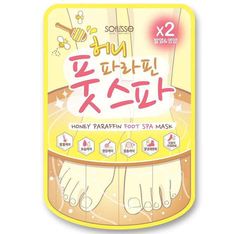 Soflisse Honey Paraffin Foot Spa Mask 10ct